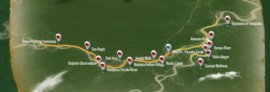 amazon river cruise map la perla