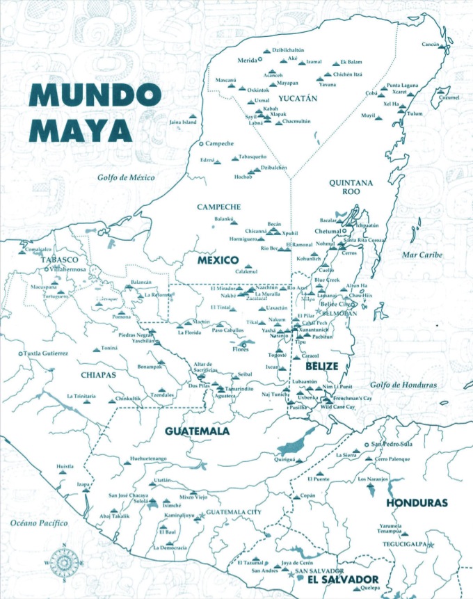 Mundo Maya map